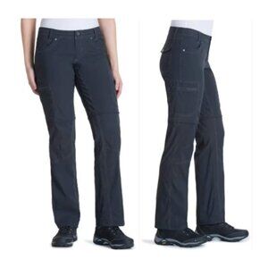 KÜHL Kliffside Convertible Pants Women's 10 Gray Zip Off Hiking EUC